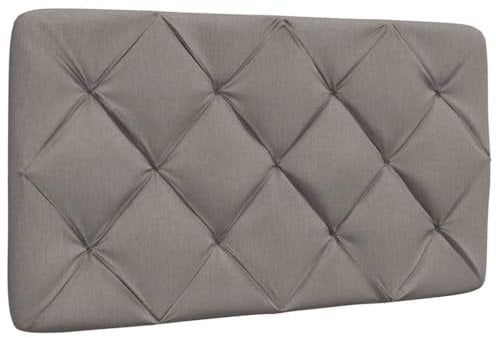 vidaXL Kopfteil-Kissen Taupe 80 cm Stoff, Kopfteilkissen, Kopfkissen, Lesekissen, Kopfteilpolster, Rückenkissen, Kissen-Kopfteil, Kopfteil Polster