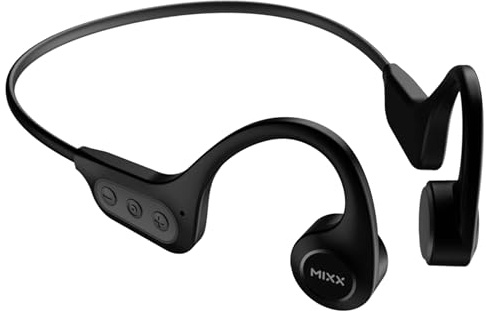 Mixx Resonate Open Ear Bone Conduction Sportkopfhörer | Bluetooth Wireless, 7 Stunden Spielzeit, IP56 Wasserbeständigkeit, Freisprechfunktion