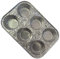 G4GADGET Disposable Muffin Tins 6-Cup – Aluminum Foil Baking Pans for Muffins & Cupcakes | Mess-Free Baking & Serving | Pack of 5