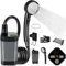 Builrand Portable Shower for Camping, 7800mAh Rechargeable Camping Shower Pump with Temperature Display, 4 Spray Modes, IPX7 Waterproof Outdoor Shower Kit for Hiking, Travel, Car Washing, Pet Bath