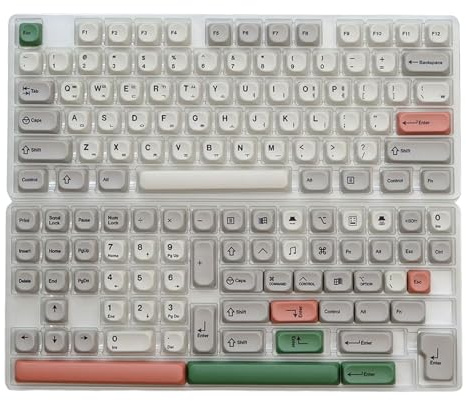 Teclado mecánico de diseño retro 9009 de 139 teclas para inglés/coreano