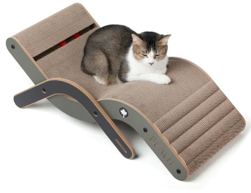 CanadianCat Company | Design-Kratzmöbel Beach Chair | Kratzbrett Katzenliege, Sonnenliege, Hängematte für Katzen | 70 x 35 x 25 cm