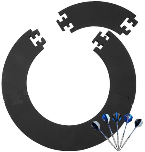 MIUUIPI Dart Catchring Surround, Dartscheibe Schutzring, Surround Auffangring Dart Backboard Surrounding, 5-Teiliger Dartscheiben-Einfassung, Wandschutz Ring, für 45 cm Dartscheibe, Gesamt- 72 cm