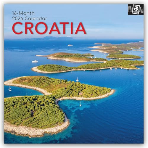Croatia – Kroatien 2026– 16-Monatskalender: Original The Gifted Stationery Co. Ltd [Mehrsprachig] [Kalender] (Wall-Kalender)
