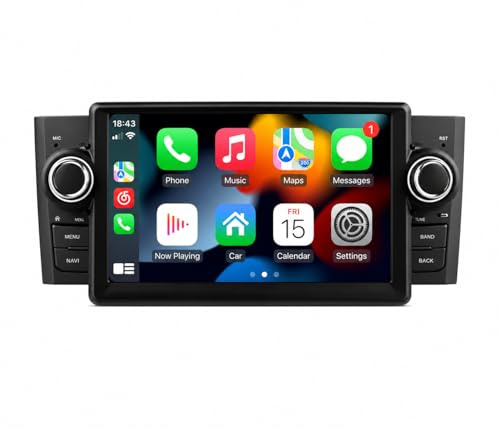 Schermo Auto Grande Punto 2005-2011 4 GB RAM 64 ROM Autoradio per Fiat Grande Punto 2005 2006 2007 2008 2009Carplay Android Auto 7 Pollici Radio con Schermo con WiFi, GPS, FM/RDS