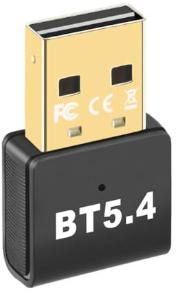 Agwuoetr 1 PCS USB Dongle Adapter Bluetooth 5.4 Black for PC Wireless Mouse Speaker Keyboard Bluetooth Audio Receiver Transmitter Driver Free