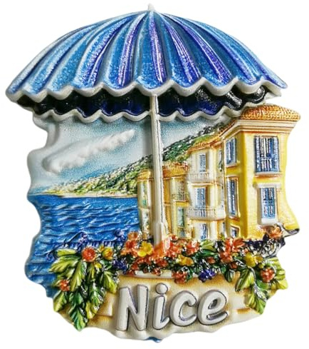 Kühlschrankmagnet, Motiv: Nizza, Frankreich, Tourismus, Souvenir, Kühlschrankdekoration, 3D, kreatives Handwerk