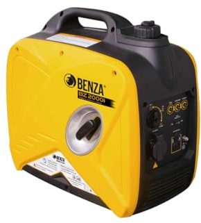BENZA BZ 2000 iS Generador Inverter Portátil, 2.0 kW, Motor Gasolina 80cc, Arranque Manual, 22 kg