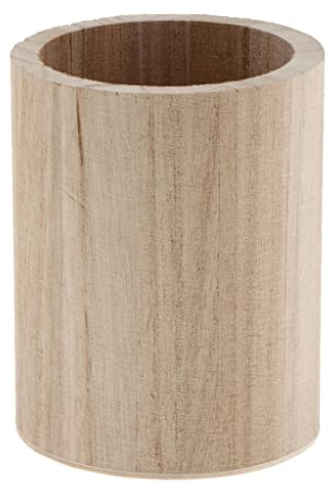 Holz Stiftebox Stifteköcher Stiftehalter Stiftbecher Stiftablage zum Basteln bemalen dekorieren