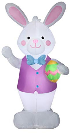 Aufblasbarer Osterhase mit Ei, 2,1 m