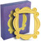 Replica of The Peephole Frame Seen in Monica's Door, Yellow Door Frame with 5 Stickers, Friends Gift