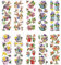 Ideen mit Herz Transparent-Sticker | 10 Bogen à 10 cm x 30 cm | Bunte Aufkleber zum Basteln & Dekorieren (Ostern | Ostergrüße 02)