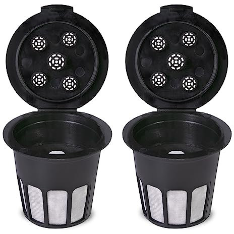 2-Pack Perfect Pod Cafe Supreme Reusable Single Serve Coffee Filter Cup - Compatible with Keurig K Supreme (Plus) Coffee Maker