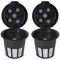 2-Pack Perfect Pod Cafe Supreme Reusable Single Serve Coffee Filter Cup - Compatible with Keurig K Supreme (Plus) Coffee Maker
