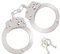 Bdwing Metall Polizei Kinder Handschellen mit Schlüssel, Handschellen Geeignet für Spiele, Fasching Polizei Partys oder Karneval Kostüme Zubehör(Silber, M-Modell)