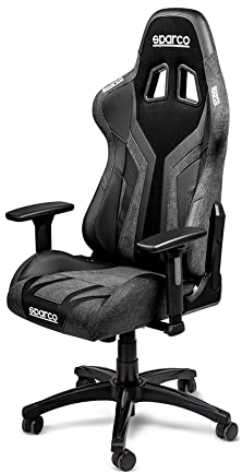 Sparco Bürostuhl/Gaming-Stuhl Torino Schwarz/Schwarz (Verstellbar)