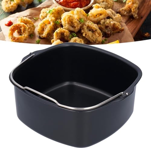 LANTRO JS Accessori per la friggitrice ad aria, Barile per Torta, Stampo per Tortiere Teglia Antiaderente in ferro per Friggitrici, per HD9925 HD9860 HD9905 01(18cm)