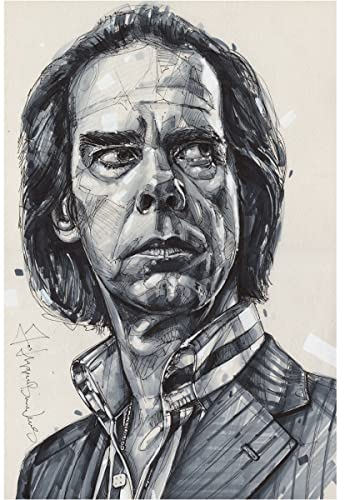 Kunstdruck auf Leinwand, Motiv Nick Cave, 40 x 60 cm