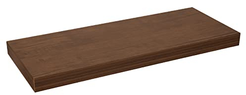 HERSIG - Estantes de Pared - Baldas Flotantes Pared - Estantería Flotante Madera - Baldas para Salones, Dormitorio - Estantes Flotantes Decorativos - Fijación Oculta - MAX 10 kg - Wengue - 60x23,5 cm