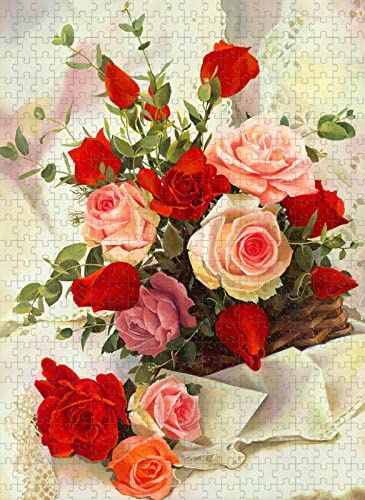1000 Teile Puzzle Schöne Blumen Puzzle Holzspielzeug Geschenk Wohnkultur