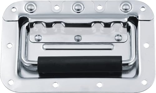 ingdaum® Fallgriff für Kisten (2 Stück) Kistengriff, Klappgriff für Kisten und Schränke (J205A8 MS)