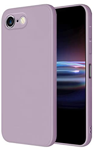 HONLEN Hülle für iPhone 6 / iPhone 6s Schutzhülle Case, (4.7 Inches) Liquid TPU Silicone Handyhülle mit Fallschutz Silikon Cover Gras lila