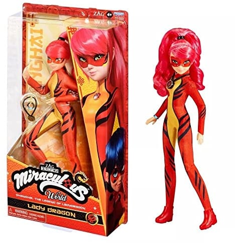 Miraculous Zag Heroez Lady Dragon 26,7 cm Modepuppe mit Zubehör von Playmates Toys Shanghai The Legend of Ladydragon