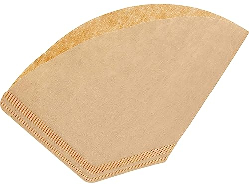 Quailitas Disposable Coffee Filters [Pack of 80] – Size 1x2, Natural Brown Paper Cone Coffee Filters for Filter Coffee Makers, Food-Grade, Unbleached – Coffee Tea & Espresso