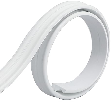 Deckenleisten Selbstklebende Verkleidungsleiste,Abziehen und aufkleben,DIY Home Decor auf dem Spiegelrahmen der Schranktür Wand, Decke, Boden, Fliesen, Kanten, Zierleisten (1, Weiß, 5M*32mm*11mm)