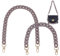 WADORN 2 Style Acryl-Taschengriffkette, Acryl-Kette, Handtaschenriemen, Mattierter Stil, Geldbörsen-Dekorationskette Mit Drehverschlüssen Aus Legierung, DIY-Handwerk, Zubehör (40 cm, 60cm)