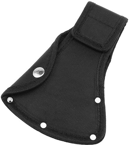 AYLIFU 1 Pack Hatchet Head Sheath Holster Black Double Snap Hatchet Protector Axe Cover Axe Jacket for Outdoor Hiking Outdoor Work (16x11CM)