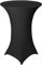 Granbest Cocktail Tischhussen Eingebaut Spandex Quadrat Ecken Stehtischhussen für Party, Bankett, Hochzeitsereignis, Ausstellung, Freien (Schwarz, Ø 80-85cm)