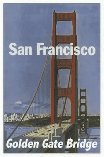 mrdeco Metall Schild 12x18cm gewölbt San Francisco Golden Gate Urlaub USA Blechschild
