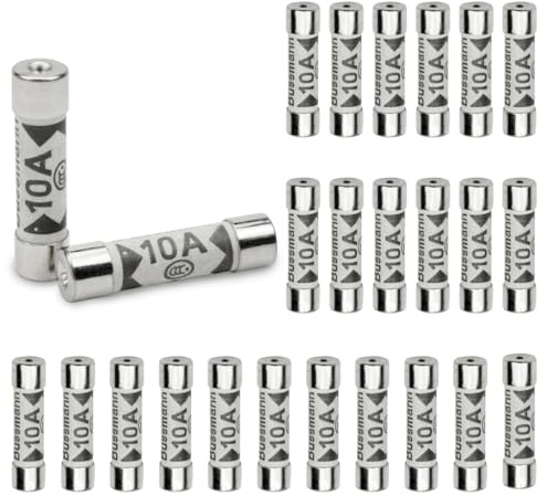 Innfeeltech 25 piezas 10 a 240 V 6,3 * 25 mm bs1362 fusibles de tubo de cerámica