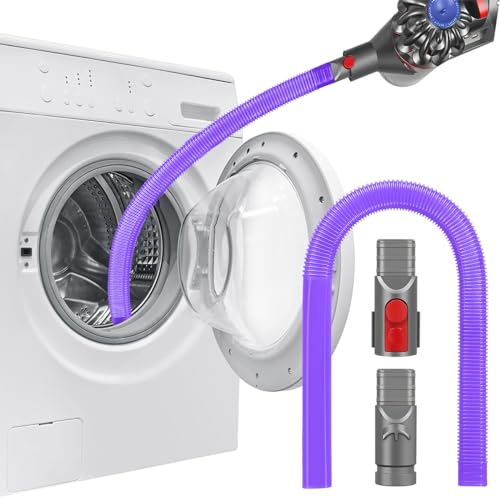 Suceur plat flexible pour aspirateur Dyson V15 V12 V11 V10 V8 V7 V6, adaptateur d'aspiration flexible pour enlever les peluches des sèche-linge, des ouvertures d'aération et de la voiture