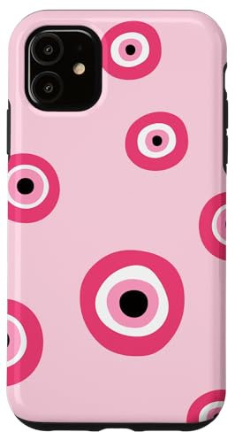 iPhone 11 Pink Evil Eye Pattern For Women Case