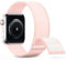DigiHero Sport Nylon Straps Compatible with Apple Watch Straps 38mm 40mm 41mm 42mm 44mm 45mm, Adjustable Breathable Women Men Braided Strap Compatible for iWatch Series 9/8/7/6/5/4/3/2/SE Light Pink S