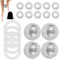 Rienan 4PCS Skills Borderline 10PCS Massagering 5PCS Skill Ringeball Massage für Stress Relief Magnetische Spiked Massage Ball Igelbälle Massageringe für Stress Relief