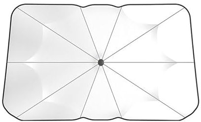 Coche Modelo actualizado Parasoles Lunas Delanteras, para BMW X3M X3-M F97 2019-2024 Ranura V Espejo retrovisor Totalmente Cubiertos, H Silver plated 120CM* 65CM