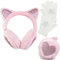 Cache-oreilles Filles Chauffe Oreilles en Peluche Douce pour Enfants Fourrure Fille Mignon Cat Ears Peluche Protege Oreille Jolis Cache-oreilles d'Extérieur Cache-Oreilles Chaud Hiver -Rose…