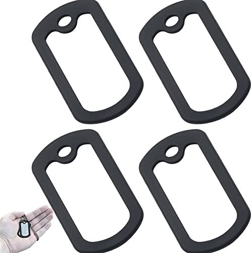 Lpitoy 4 Stück Hundemarken-silikon-schalldämpfer, Militär-erkennungsmarken-schalldämpfer Für Authentische Militär-erkennungsmarken, Gummi Zur Geräuschreduzierung Und Zum Schutz Der Marke