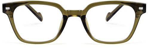 Dollger Lunettes filtre de lumière bleue Femmes Hommes Lunettes d'ordinateur Gaming Lunettes de protection 99% Blue Light Blocking Glasses Lunettes anti-lumière bleue sans verres correcteurs Vert