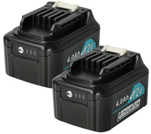 vhbw 2x Battery compatible with Makita DMR108, DF333DSAX6, DS032, DMR202, DMR107, DMR110, DF332DZ Power Tools (4000 mAh, Li-Ion, 12 V)