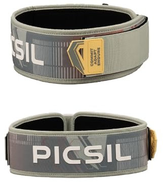 PICSIL - Lendenwirbelgurt Lockpro aus Neopren, Flexibler Support für Cross Training, Functional & Powerlifting, Doppelverschluss (Fern, M)