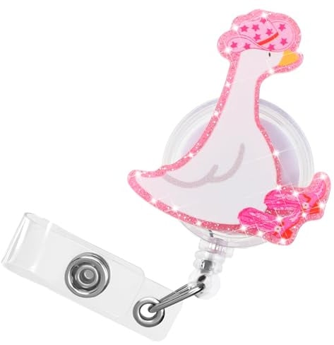 Tucnoeu 1 Stück Rosa Gans badge holder kartenhalter ausweis ausweishalter krankenschwester Große Ausweishülle