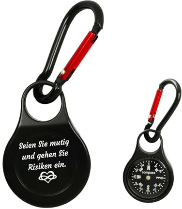 Kompass Personalisierter Kompass Outdoor Kompasses mit Gravur Textname Compass für Camping Wandern Jagd Aktivitäten im Freien