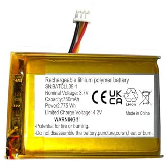 AOLIKES Batterie de rechange 750 mAh pour moniteur bébé BOIFUN VB603-M 3,2/VB605-M 2,4/BM919 écran de 2