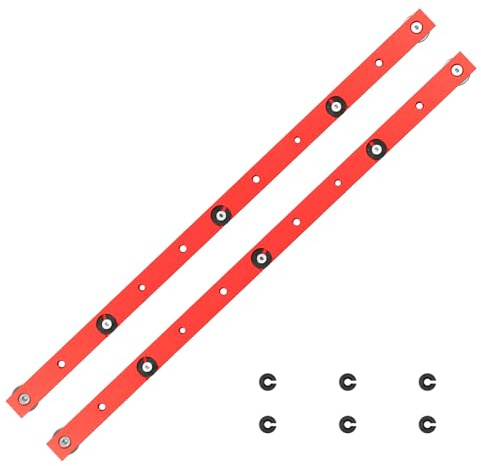 Miter Bar Slider 450mm Aluminiumlegierung Gehrungsstange Schieber mit M5 M6 Schraubenlöcher T-Schiene Gehrungsschiene Tischkreissäge für Radialsägen Werkbänke Bohrmaschinen