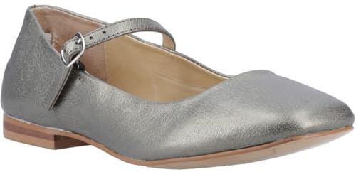 Hush Puppies Pasha Leather Women's Pewter Shoes