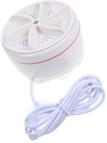 WEKADRIN Lavadora Portátil Ultrasónica Mini con Turbina Limpieza Inteligente para Ropa Interior Calcetines y Prendas Delicadas para y Dormitorios Blanca